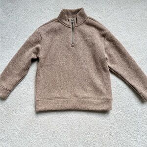 Old Navy Boys’ Tan Half-Zip Sweater